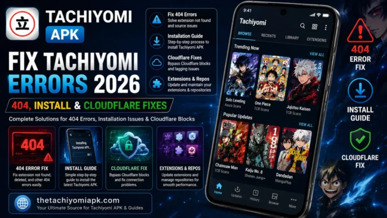 Fix Tachiyomi Errors 2026